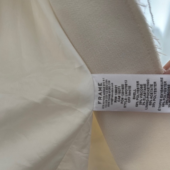 Frame Denim Off-White Blazer - Picture 5 of 5